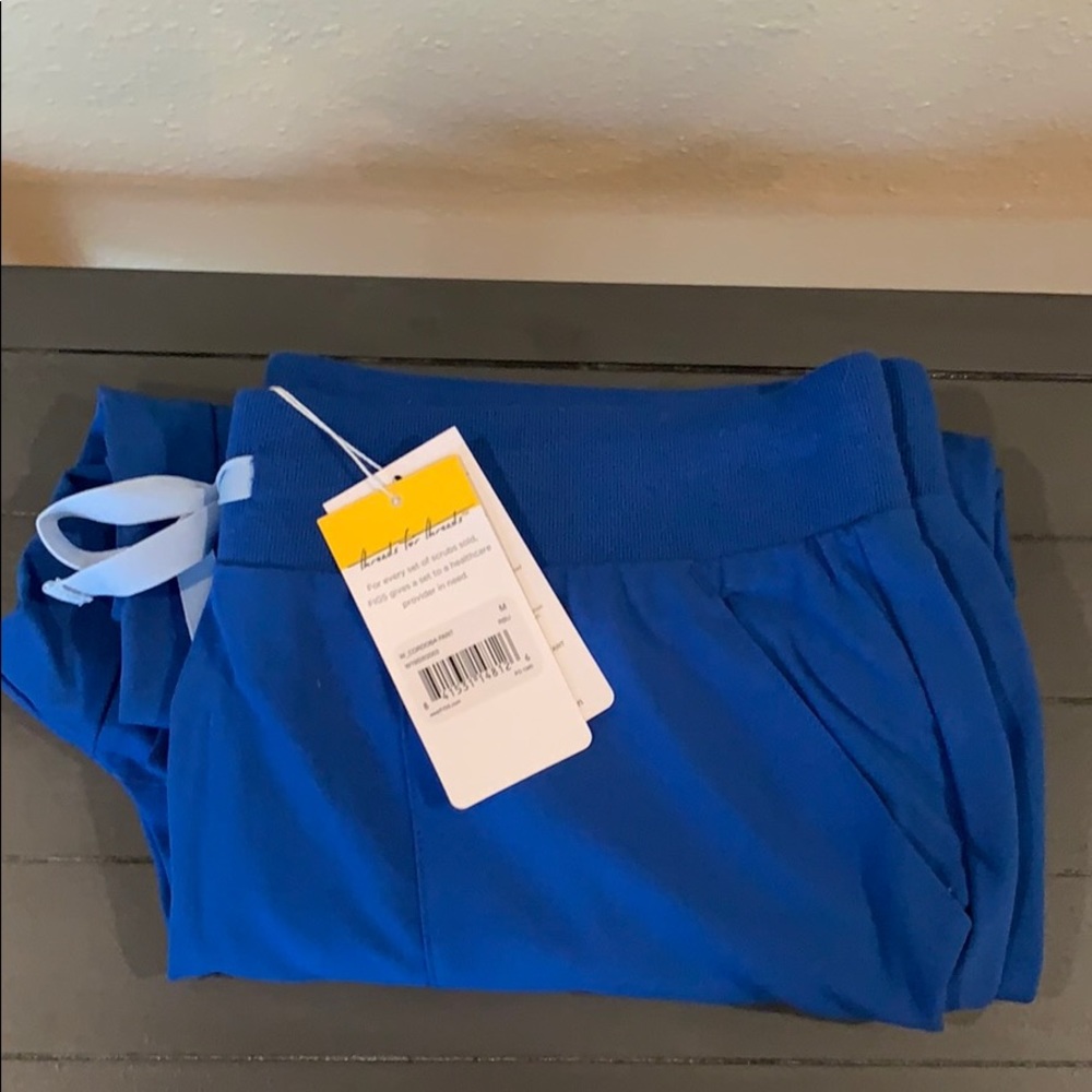 Figs Cordoba Cargo Scrub Pant M Royal Blue